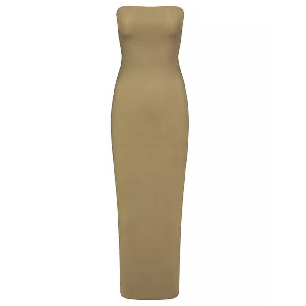 Skims Fits Everybody Tube Dress in Khaki - image 1