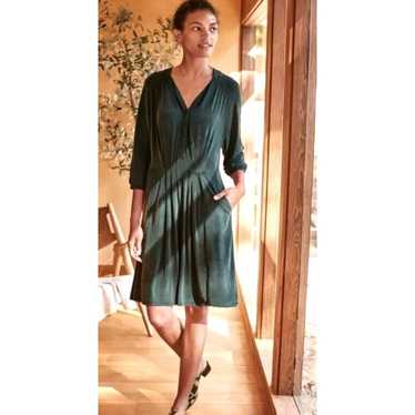 Garnett Hill Green Aria Cupro Knit Dress Size M