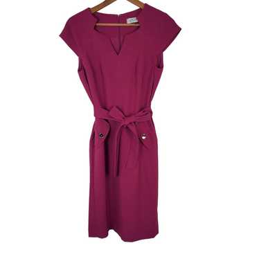 Kasper Violet Fushia Short Cap Sleeveless Sheath … - image 1