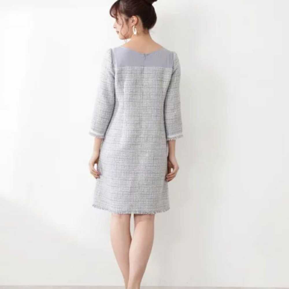 PROPRTION Spring Tweed Sack Dress Blue Gray S - image 5