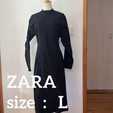 ZARA black dress with an open back