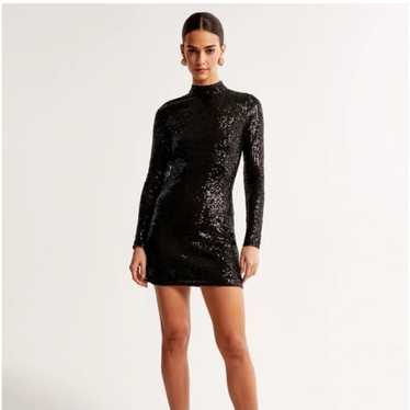 {GIANNI BINI} Black Long Sleeve Sparkle Beaded Dre