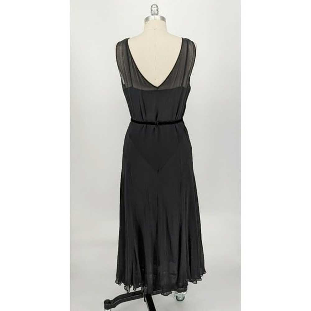 Express Silk Chiffon Slip Midi Dress 13/14 cowl n… - image 2