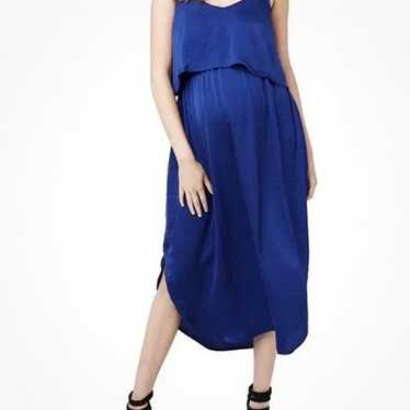 Ripe Size L Maternity Nursing Slip Midi Dress Roy… - image 1