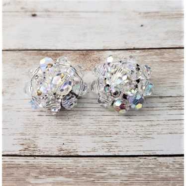 Vintage Clip On Earrings - Cluster Style - Large I