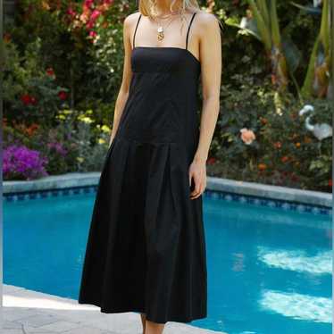 Free People In My Town Midi Black Dress - image 1