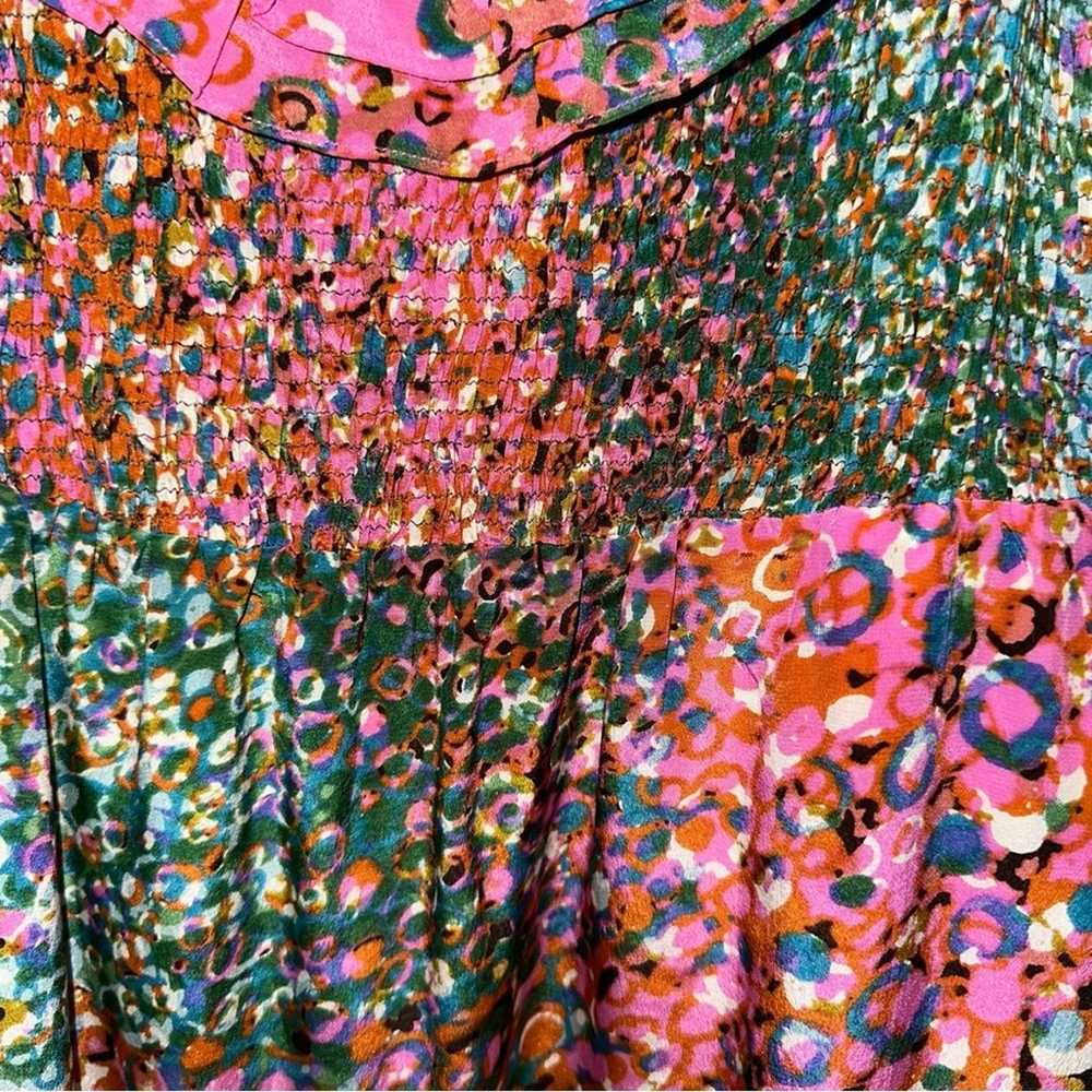 Anthropologie Maeve Confetti Whirl Silk Dress - image 4