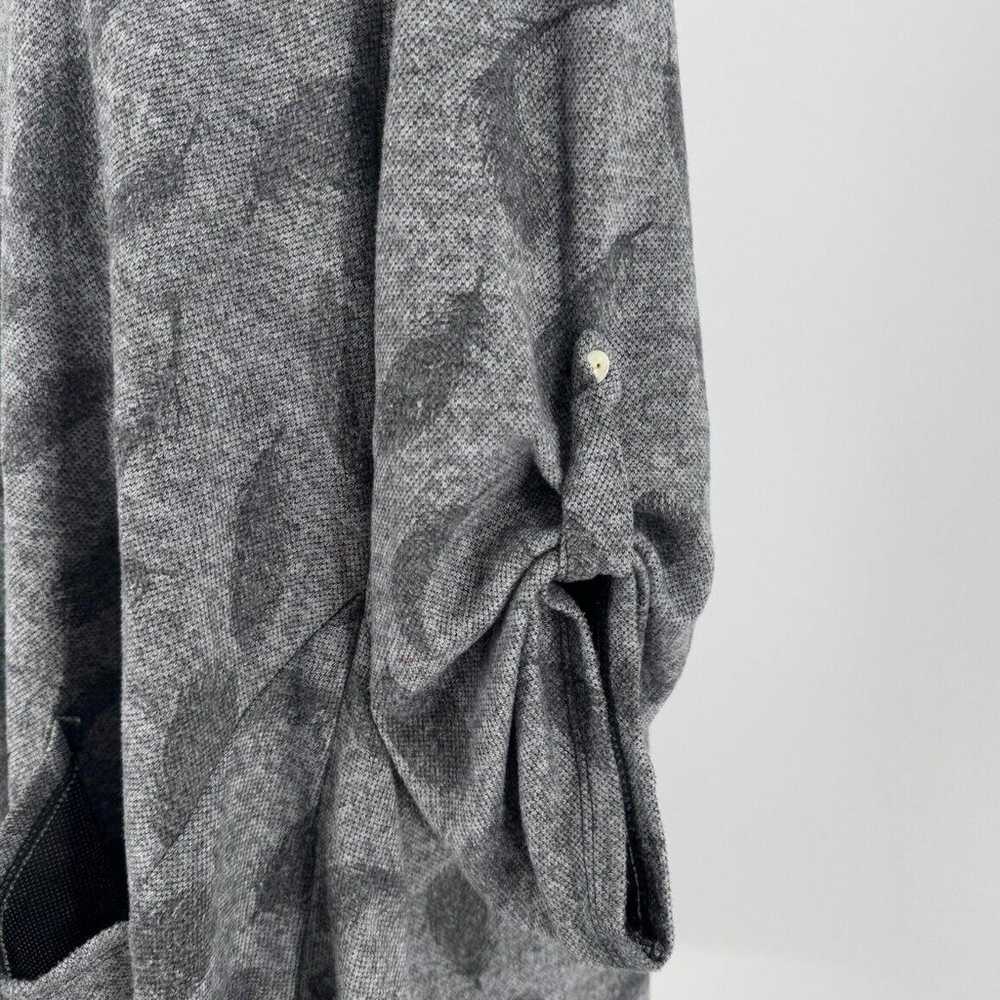 Made in Italy Womens Gray Printed Knit Oversized … - image 5