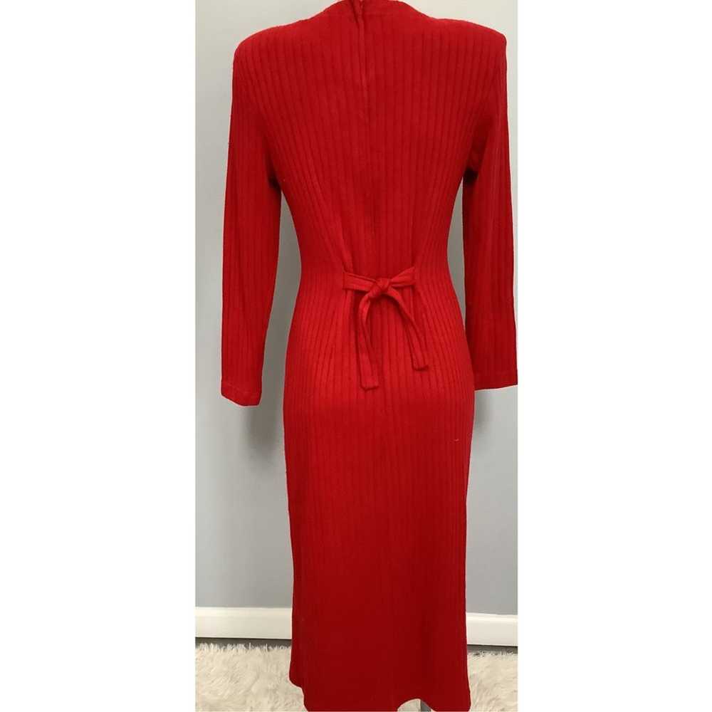 My Michelle 80's Red Button Down sweater dress si… - image 2