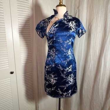 LV Vintage Traditional Chinese Embroidered Butterfly outlet Dress Size S/M