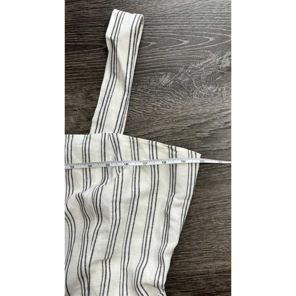 Ann Taylor Womens Linen Blend Striped Square Neck… - image 12