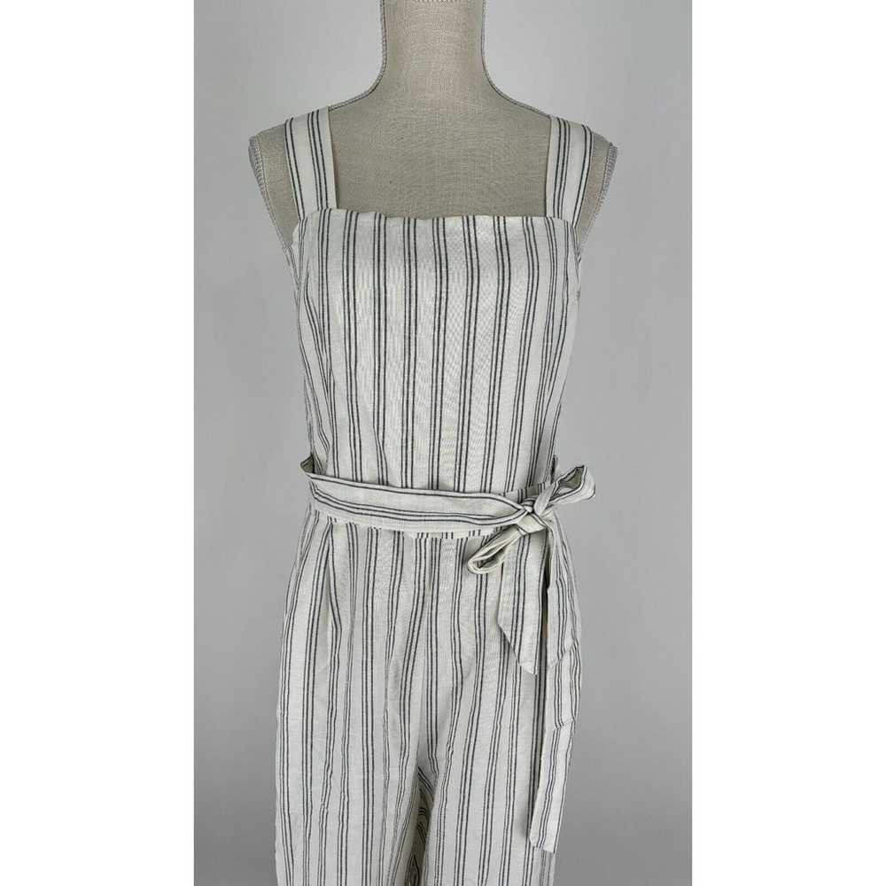 Ann Taylor Womens Linen Blend Striped Square Neck… - image 6