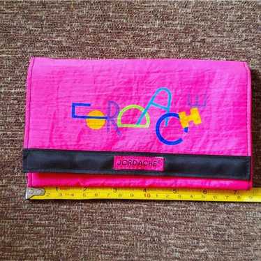 Vintage Jordache 1980s Wallet. Hot Pink. Mint. - image 1