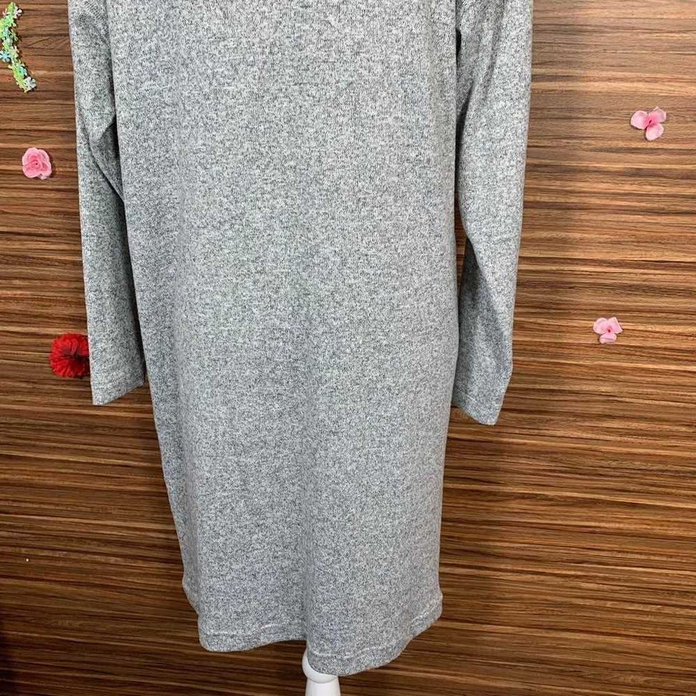 UNIQLO Knit Dress M Size Knee-Length Gray - image 9