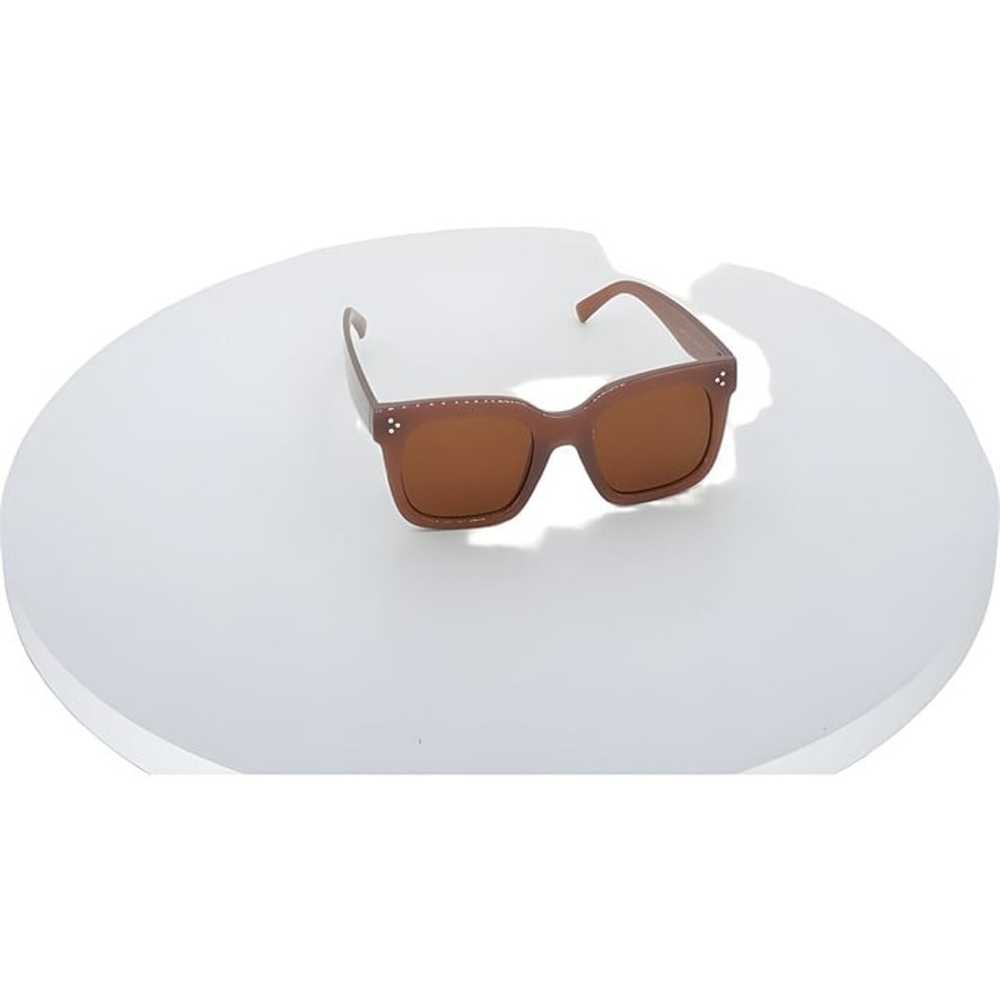 Vintage Style Oversized Square Sunglasses Brown O… - image 1