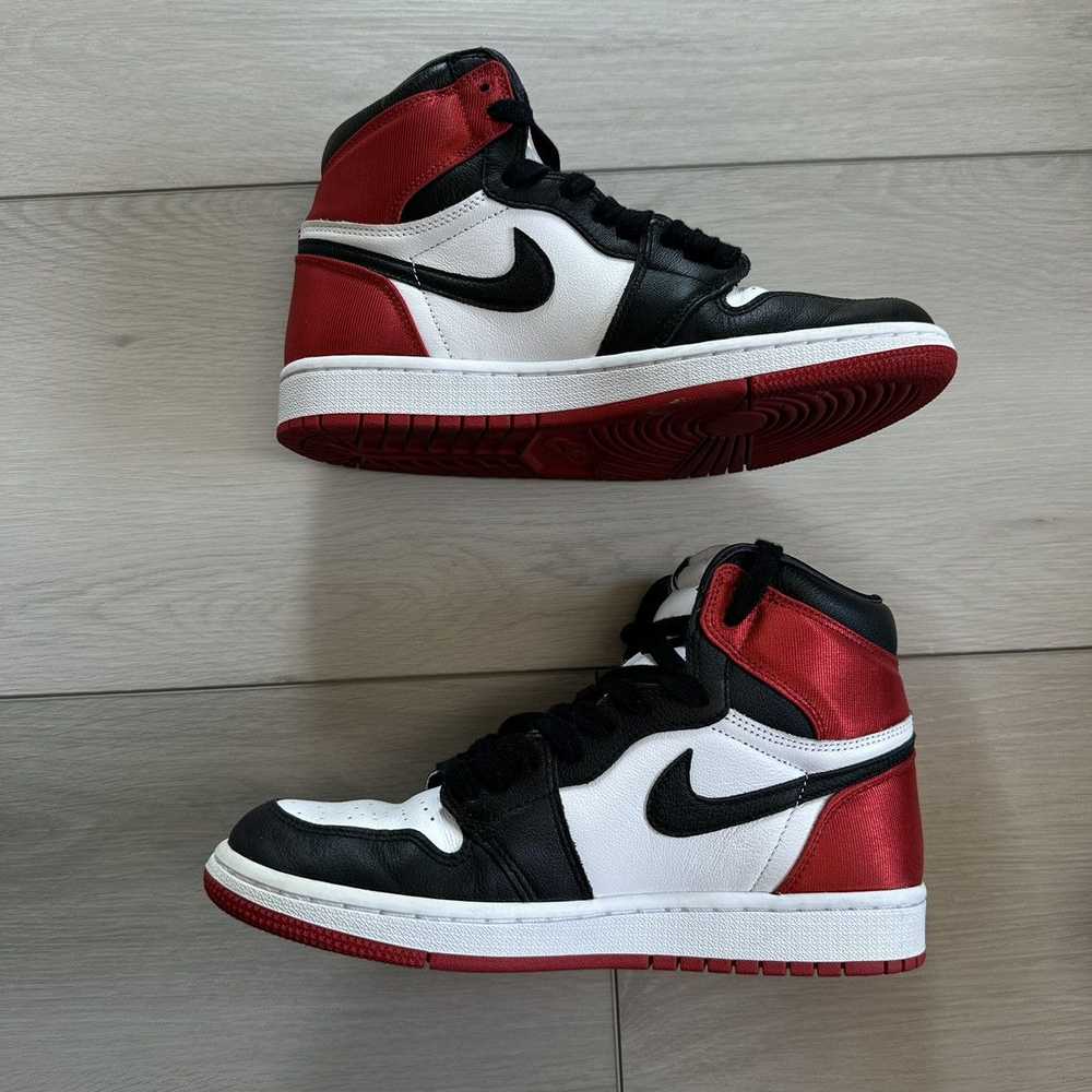 Jordan Brand × Nike Jordan 1 High Satin Black Toe… - image 2