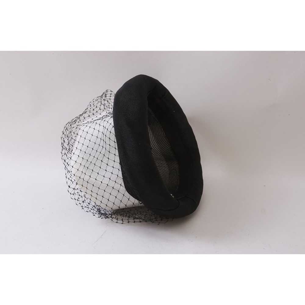 Black, White, Women's Hat, Fascinator, Veil, Clas… - image 2