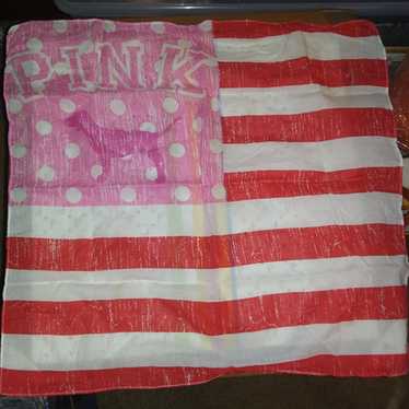 Victoria's secret pink dog flag bandana vs