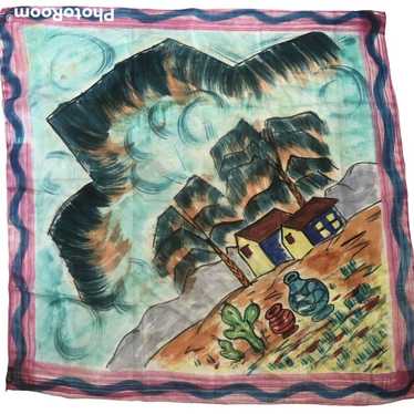 Glentex Silk 36” Scarf Square Southwestern Mexico 