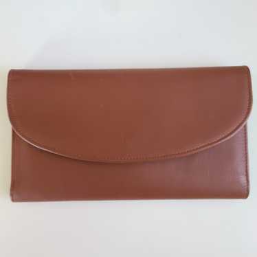 Coach Tri Fold Vintage Brown Leather Wallet