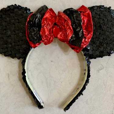 Vintage Sequined Disney Minnie Mouse Ears - image 1