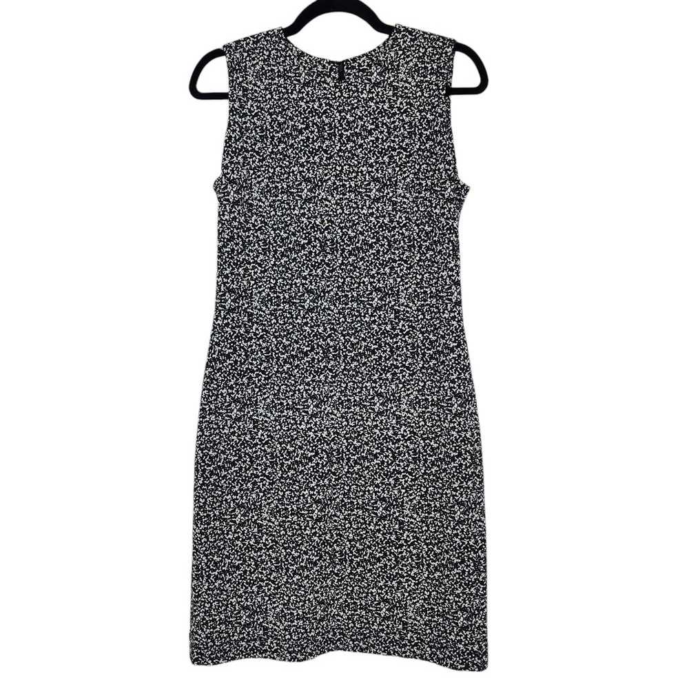 J. McLaughlin Black White Static Print Sleeveless… - image 1