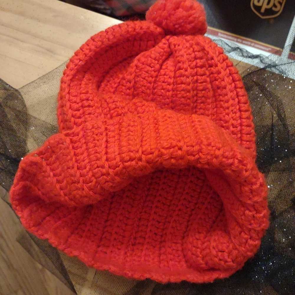 Vintage Red knitted beanie - image 5