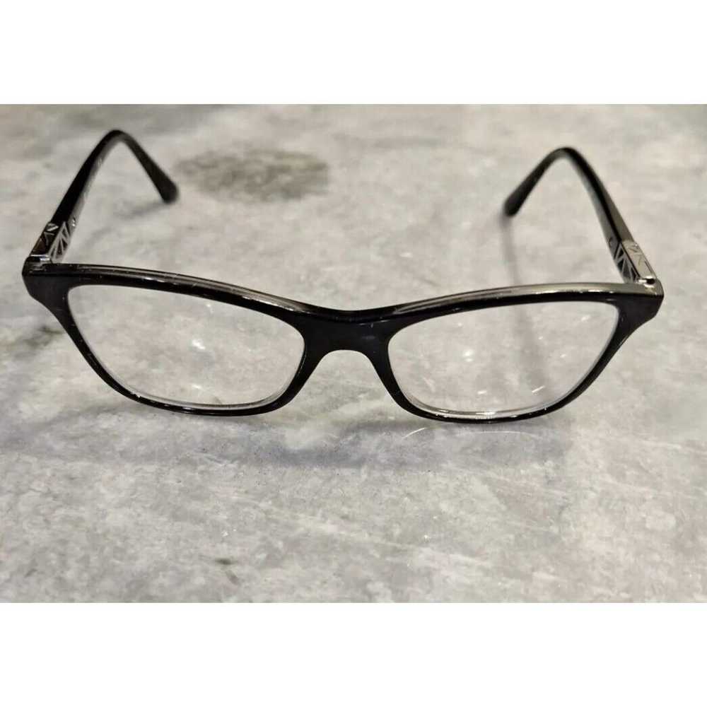 Black VOGUE Eyeglass Frames Only With Metal  Desi… - image 1