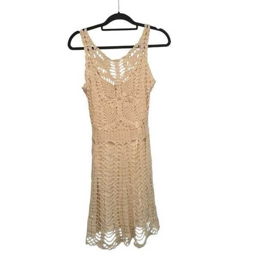 Free People cream crochet dress - image 1