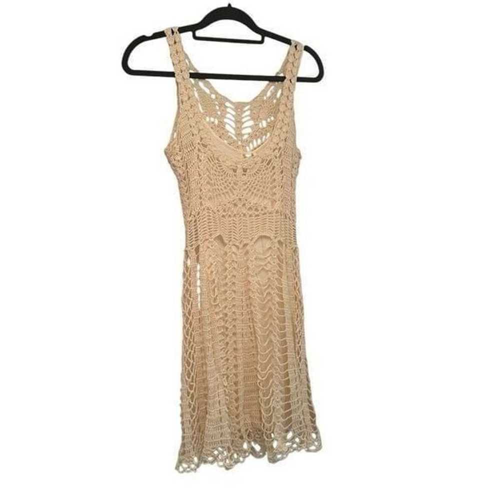 Free People cream crochet dress - image 2