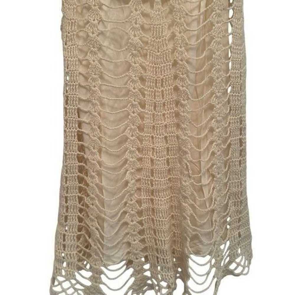 Free People cream crochet dress - image 3