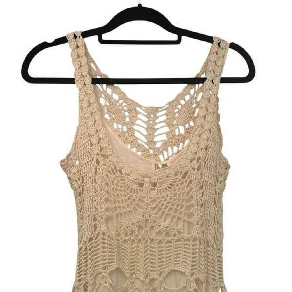 Free People cream crochet dress - image 5