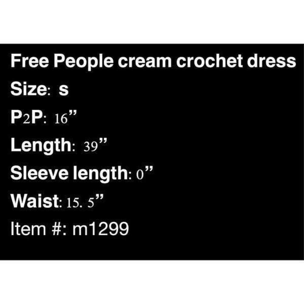 Free People cream crochet dress - image 7