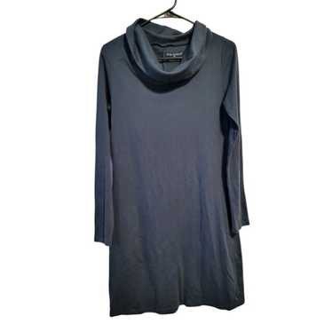 Fair Indigo Organic Pima Cotton Cowl Neck Mini Dre