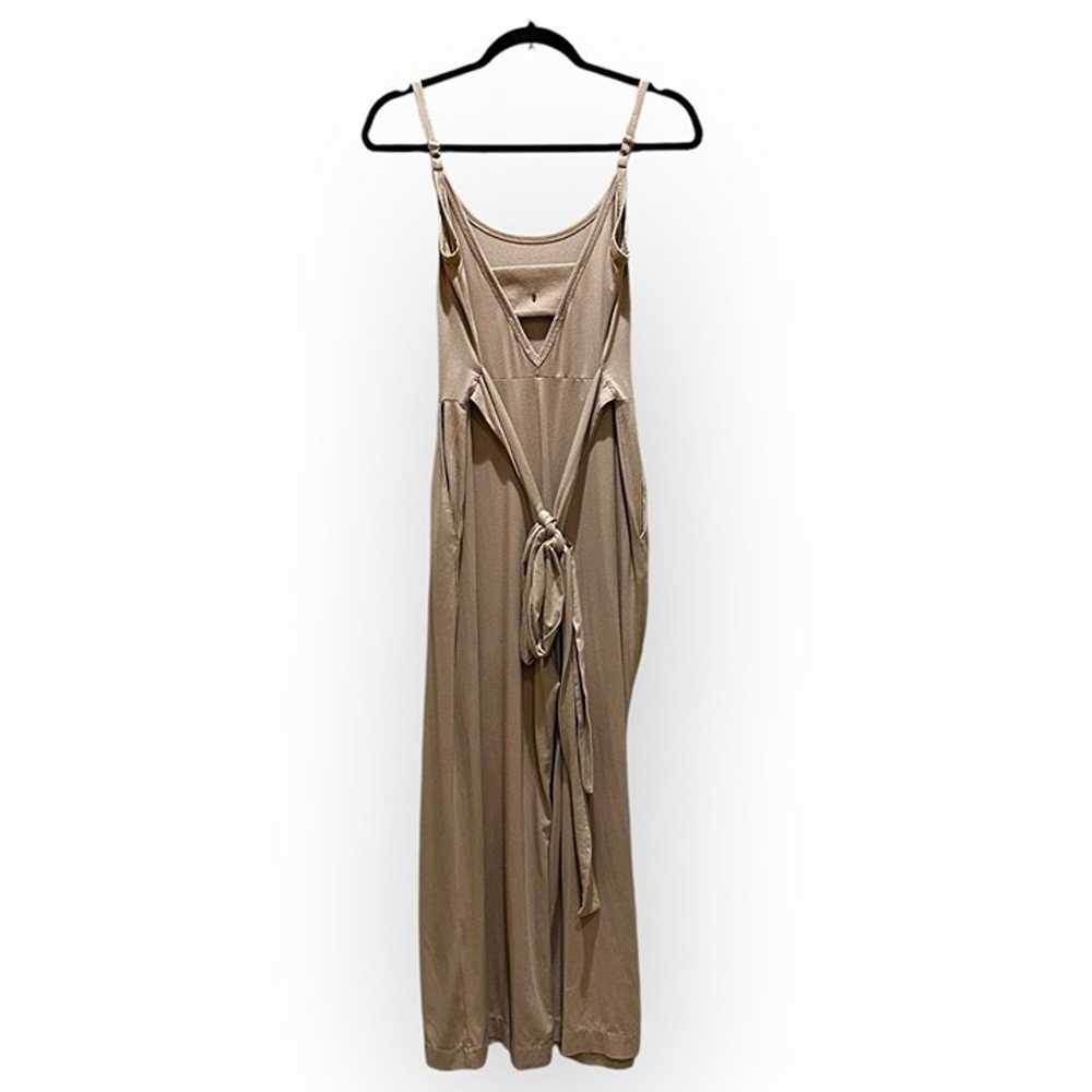 Cuyana Tan V-Back Jumpsuit Sleeveless Women - image 2