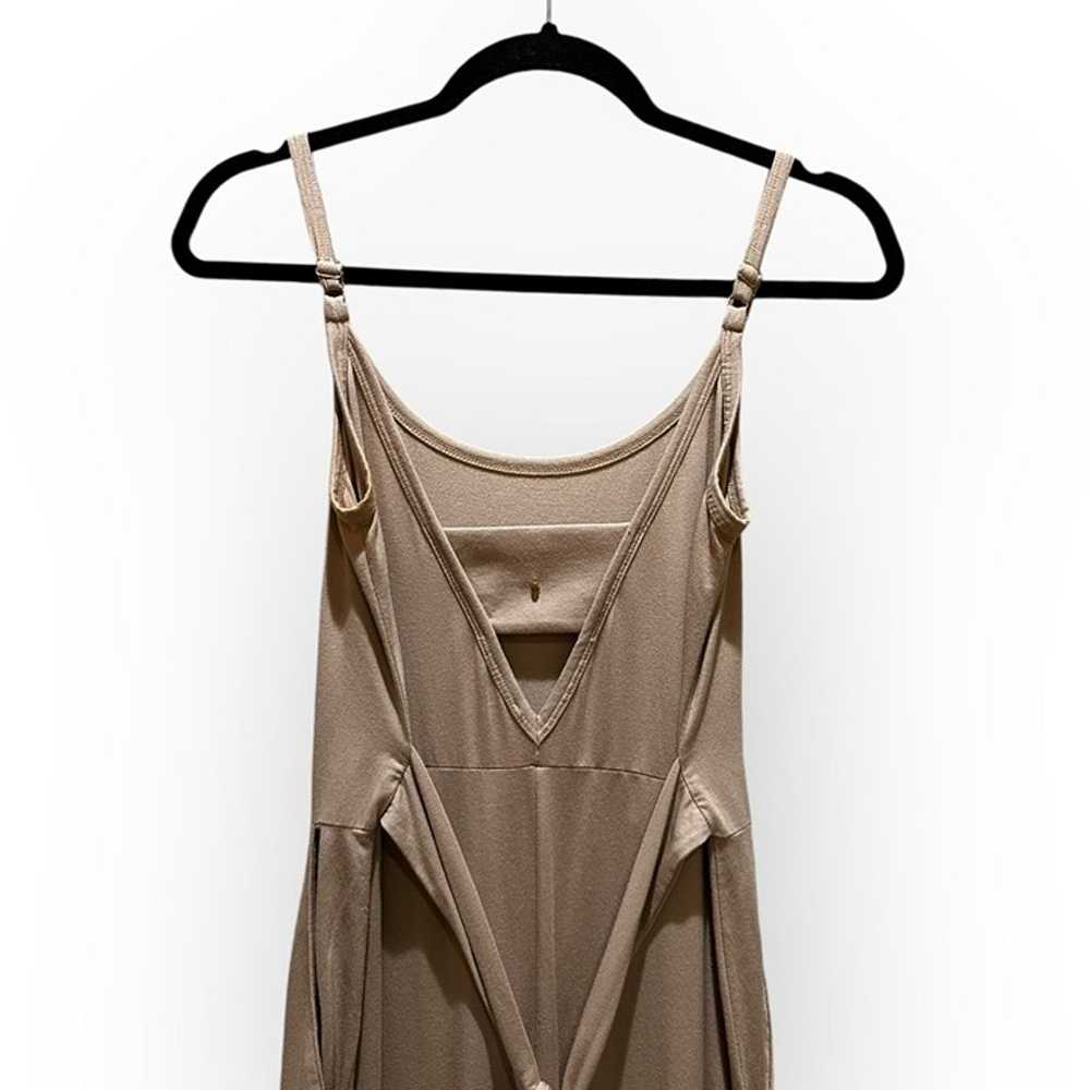 Cuyana Tan V-Back Jumpsuit Sleeveless Women - image 3