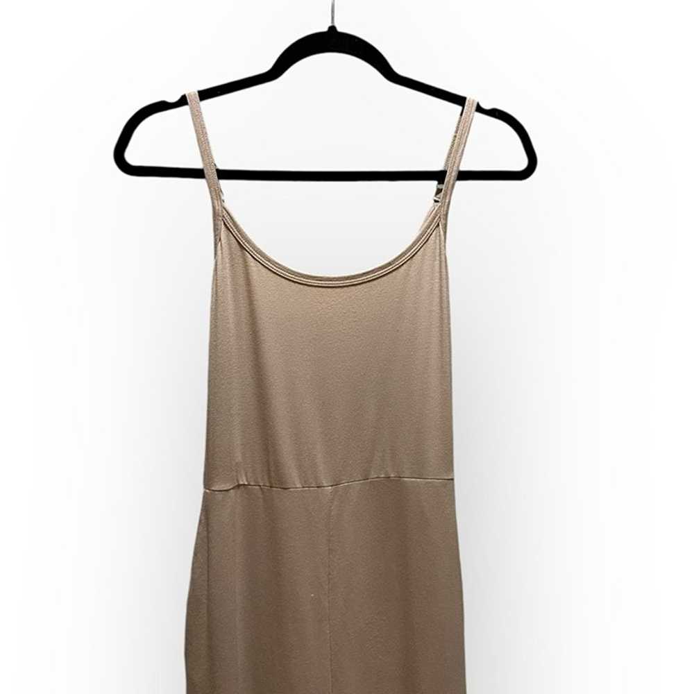 Cuyana Tan V-Back Jumpsuit Sleeveless Women - image 4