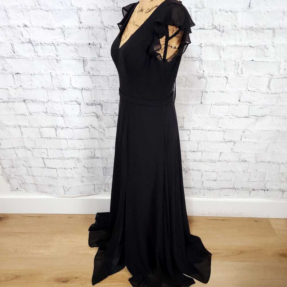 Azazie gown Dress Sz 6 black wedding guest mother… - image 3