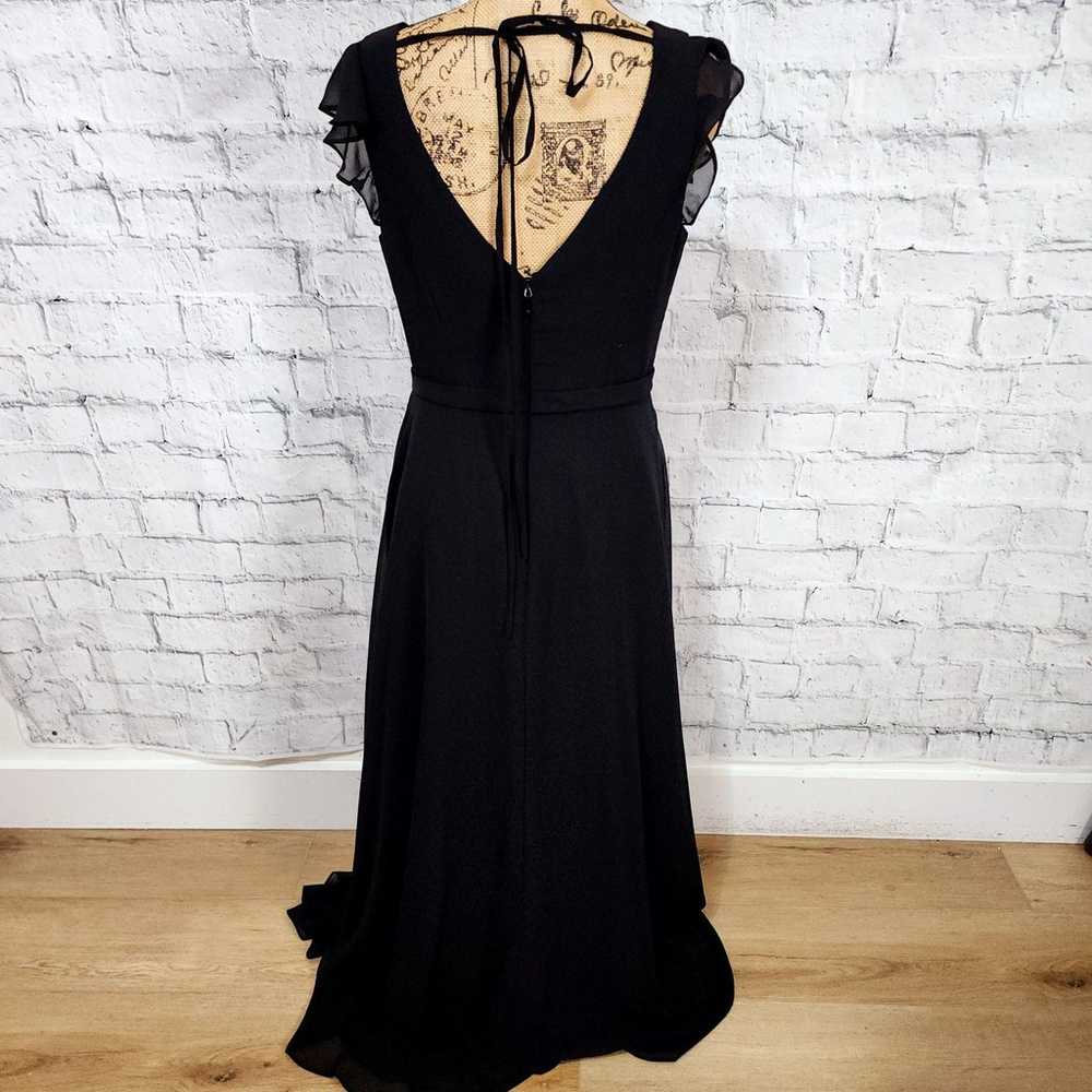 Azazie gown Dress Sz 6 black wedding guest mother… - image 4