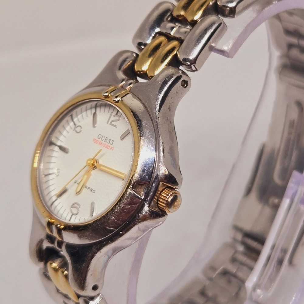 Guess Waterpro Silver Gold Dual Tone Vintage Ladi… - image 3