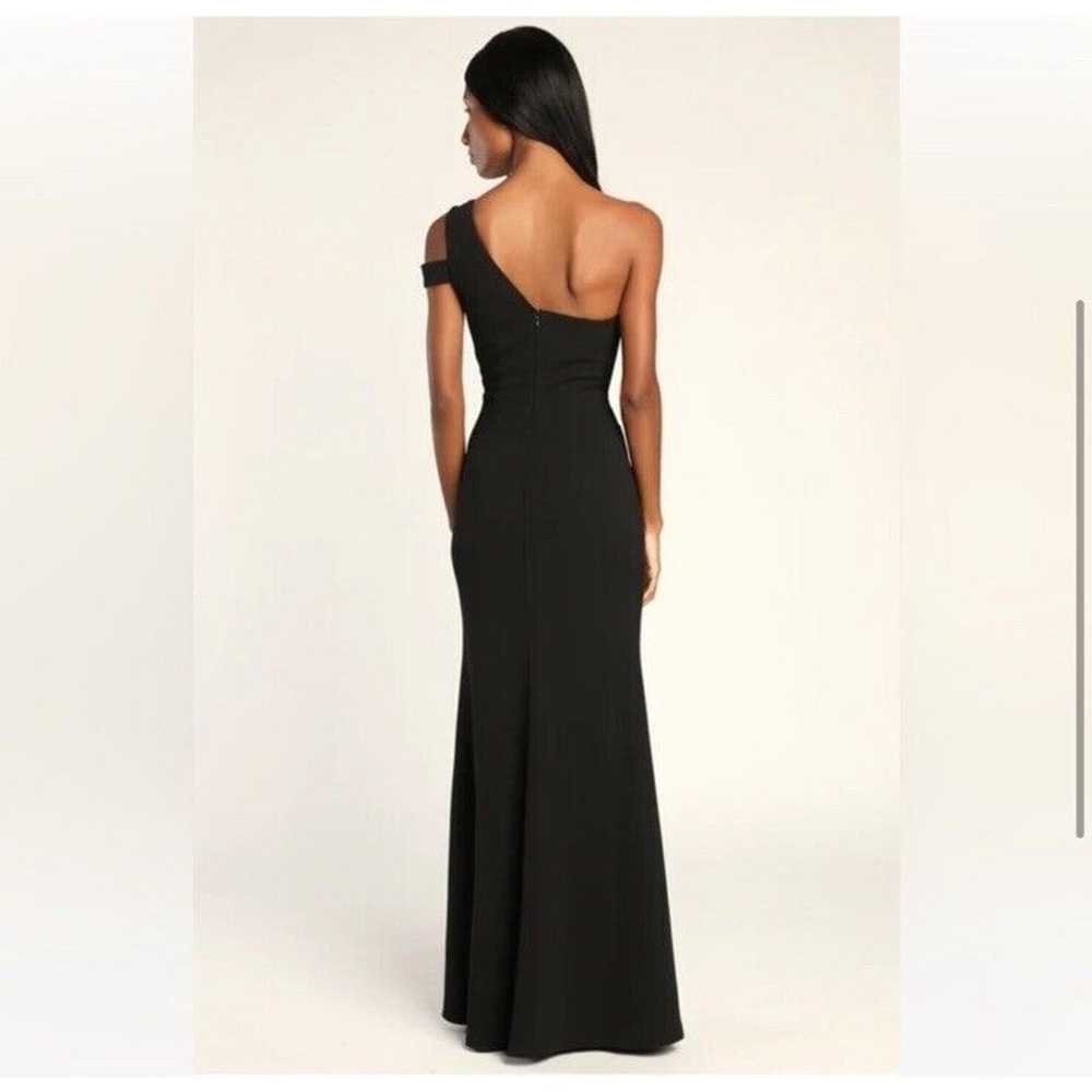 Lulus Make an Entrance Solid Black One-Shoulder M… - image 2