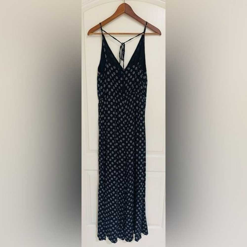 1. State Wrap Front Wide Leg Jumpsuit in Navy & W… - image 3