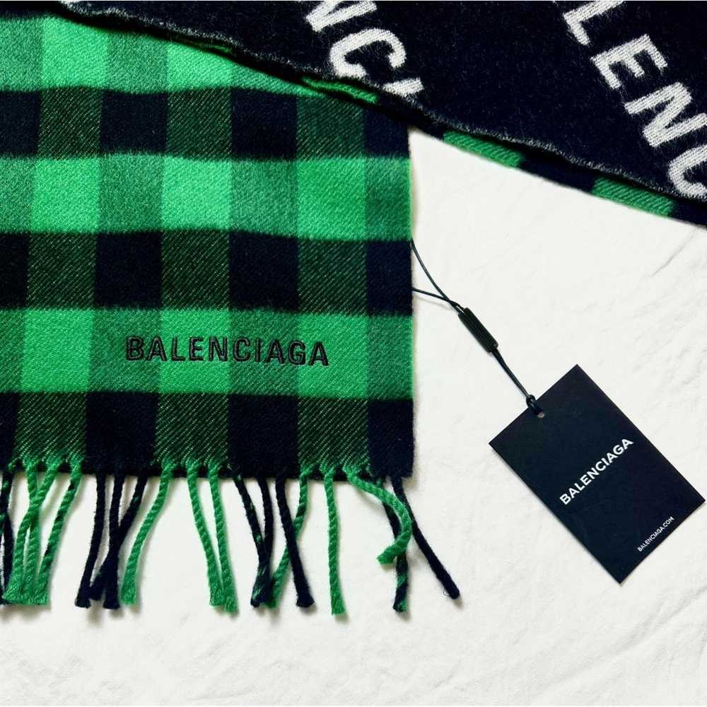 Balenciaga Wool scarf & pocket square - image 3