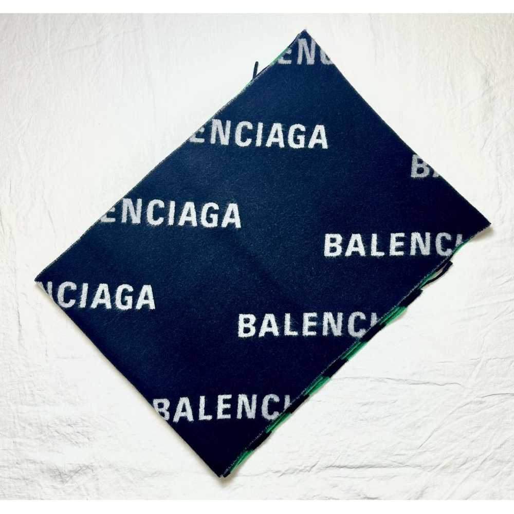 Balenciaga Wool scarf & pocket square - image 5