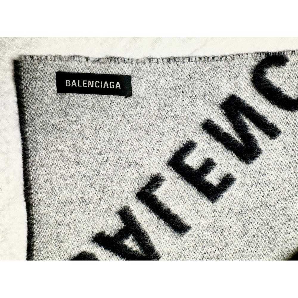 Balenciaga Wool scarf & pocket square - image 6