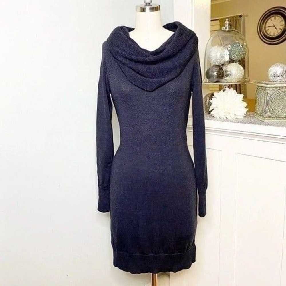 Cynthia Rowley Merino Wool Cowl Neck Sweater Dres… - image 1