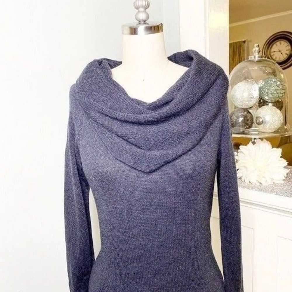 Cynthia Rowley Merino Wool Cowl Neck Sweater Dres… - image 2