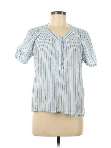 Gap Women Blue Short Sleeve Blouse M