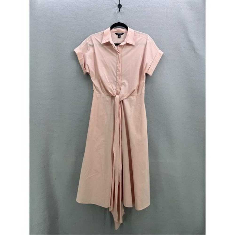 Ralph Lauren Stretch Cotton Shirtdress Tie Front … - image 2