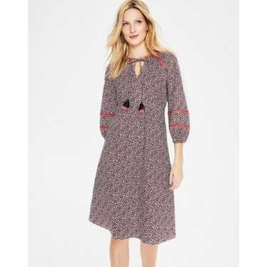 Boden Women's Heidi Jersey Dress Peasant Boho Flo… - image 1